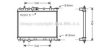 AVA QUALITY COOLING PE2206 Radiator, engine cooling